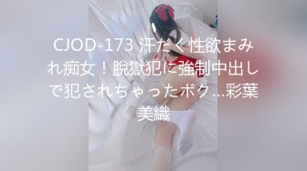 CJOD-173 汗だく性欲まみれ痴女！脫獄犯に強制中出しで犯されちゃったボク…彩葉美織