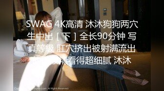 SWAG 4K高清 沐沐狗狗两穴生中出［下］全长90分钟 写真等级 肛穴挤出被射满流出的精液精看得超细腻 沐沐