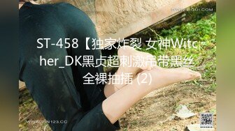 ST-458【独家炸裂 女神Witcher_DK黑贞超刺激吊带黑丝全裸抽插 (2)